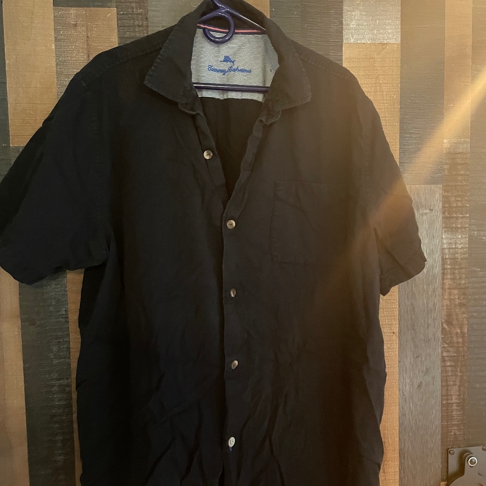 Black Aloha shirt